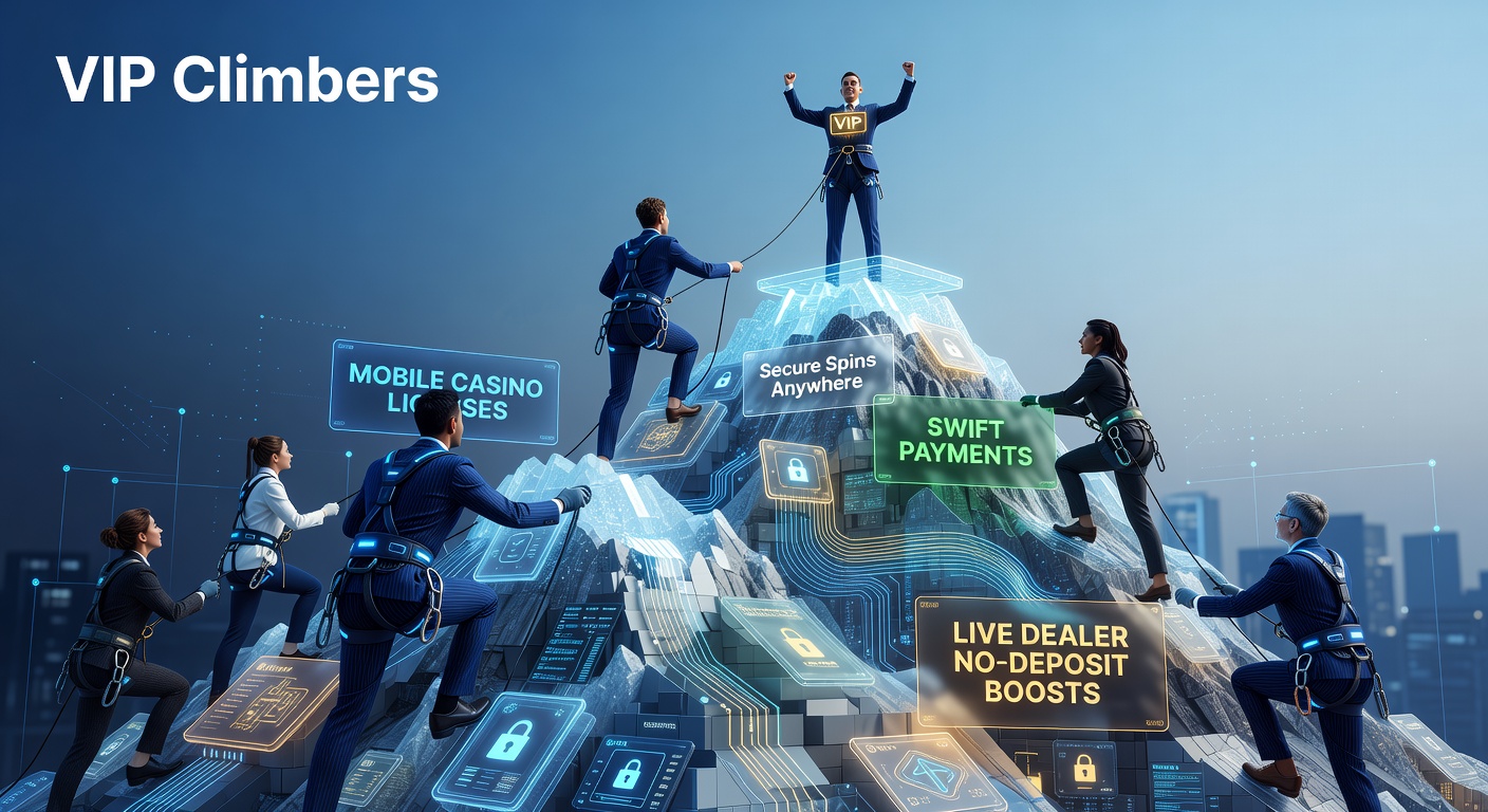 Smartphone mit mobilem Casino-App, das sichere Lizenzen und Live-Dealer-Spiele zeigt, umgeben von Symbolen für schnelle Zahlungen und VIP-Boni